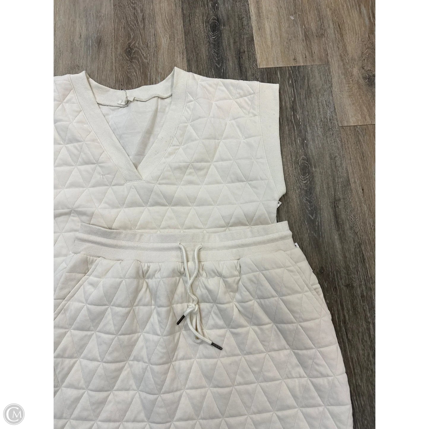 Skirt Set 2pc By Entro In Cream, Size: L
