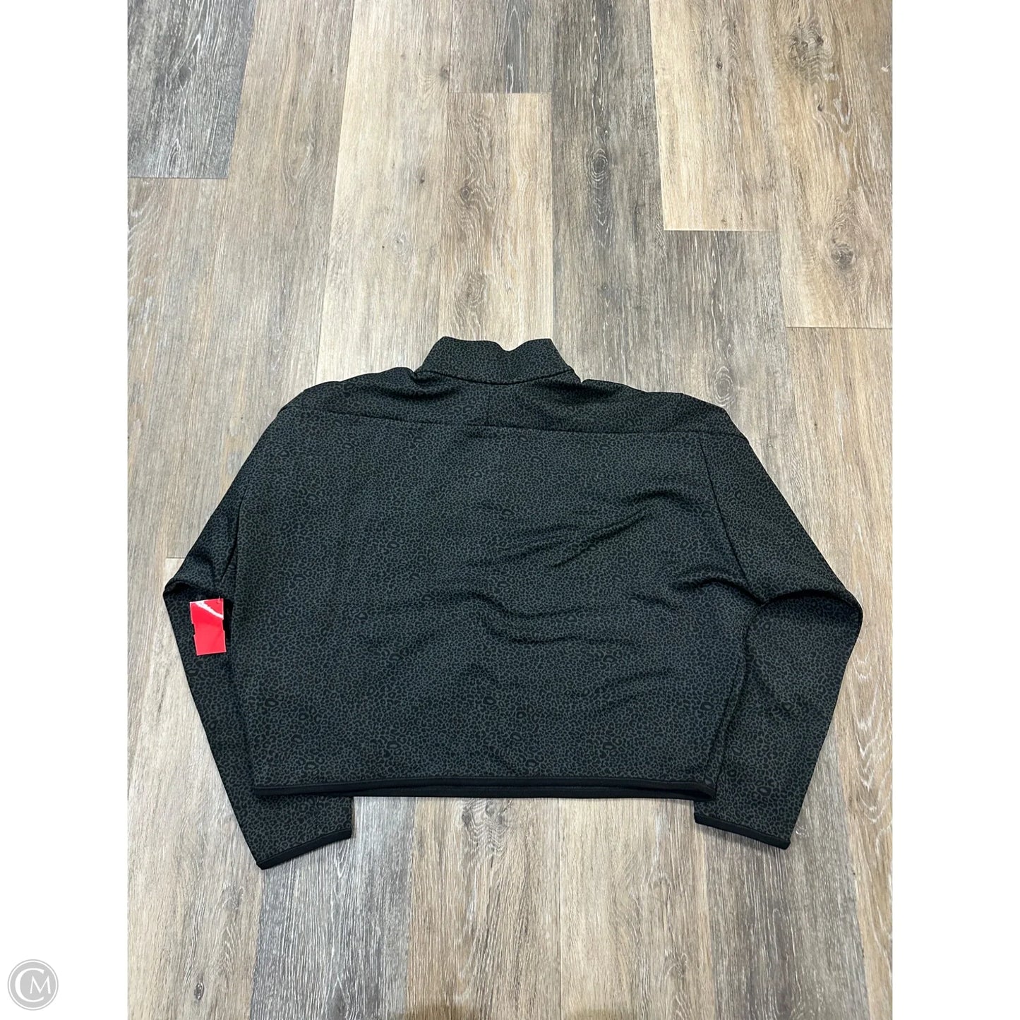 Athletic Top Long Sleeve Collar By Lululemon In Black, Size: 4