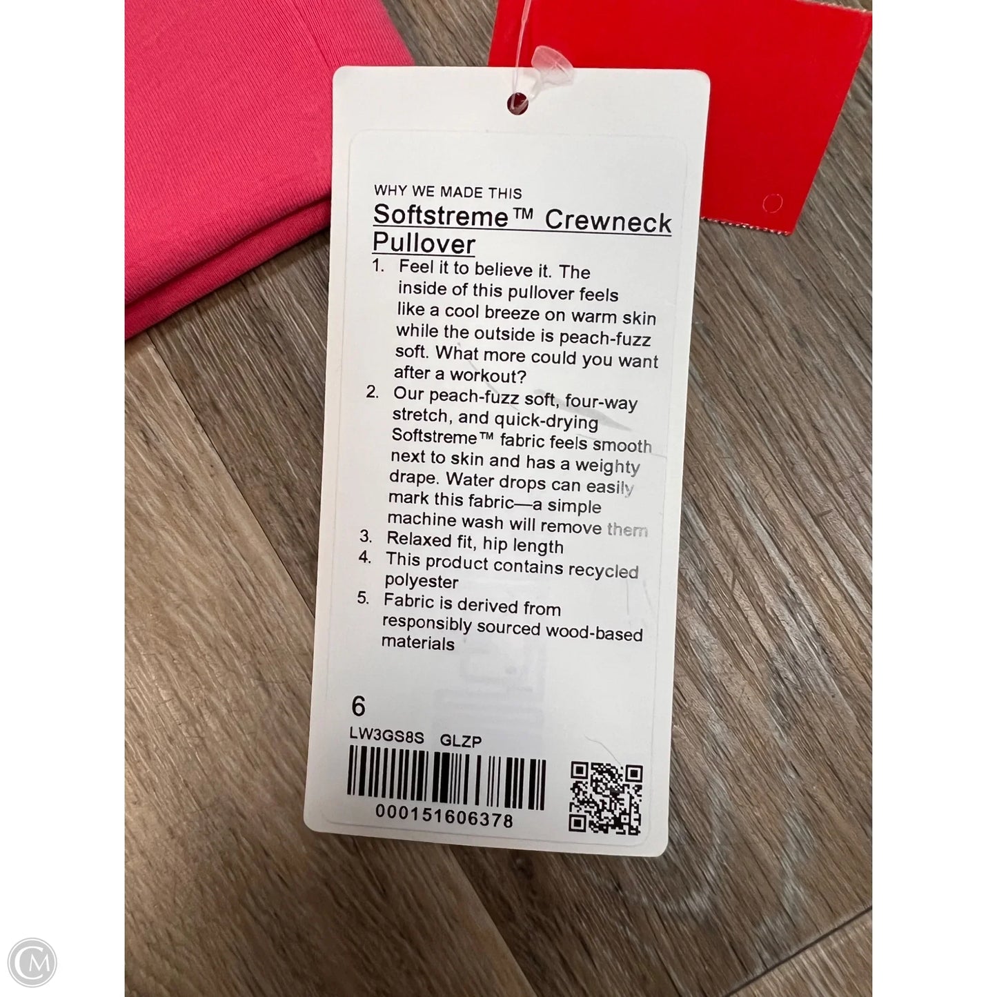 Athletic Sweatshirt Crewneck By Lululemon In Pink, Size: 6