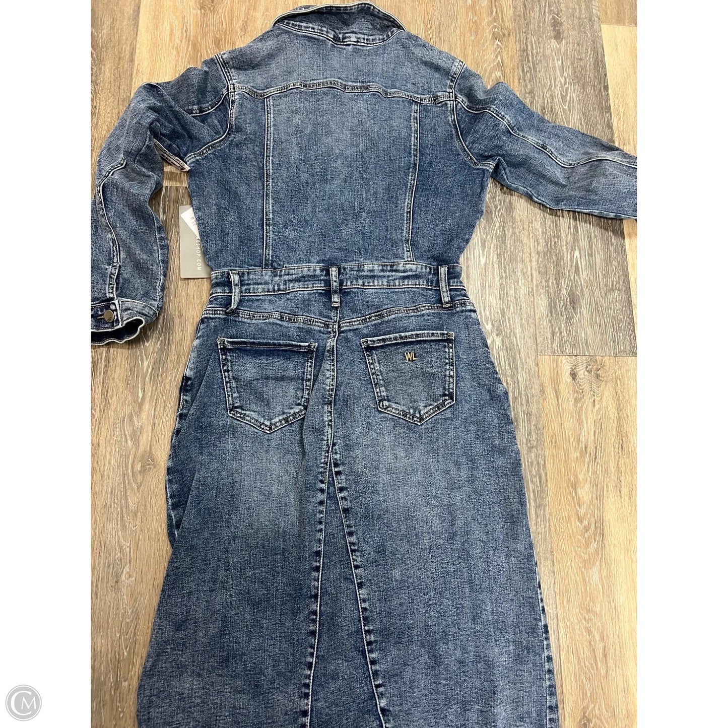 Dress Casual Maxi By Wash Lab In Blue Denim, Size: S