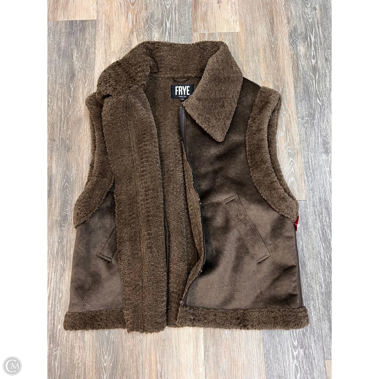 Vest Designer By Frye In Brown, Size: Xl