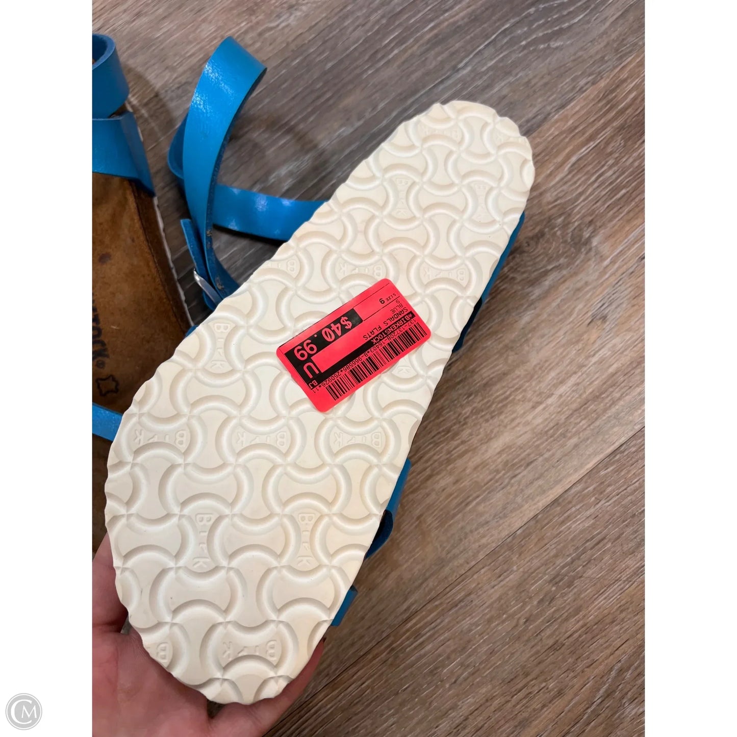 Sandals Flats By Birkenstock In Blue, Size: 9