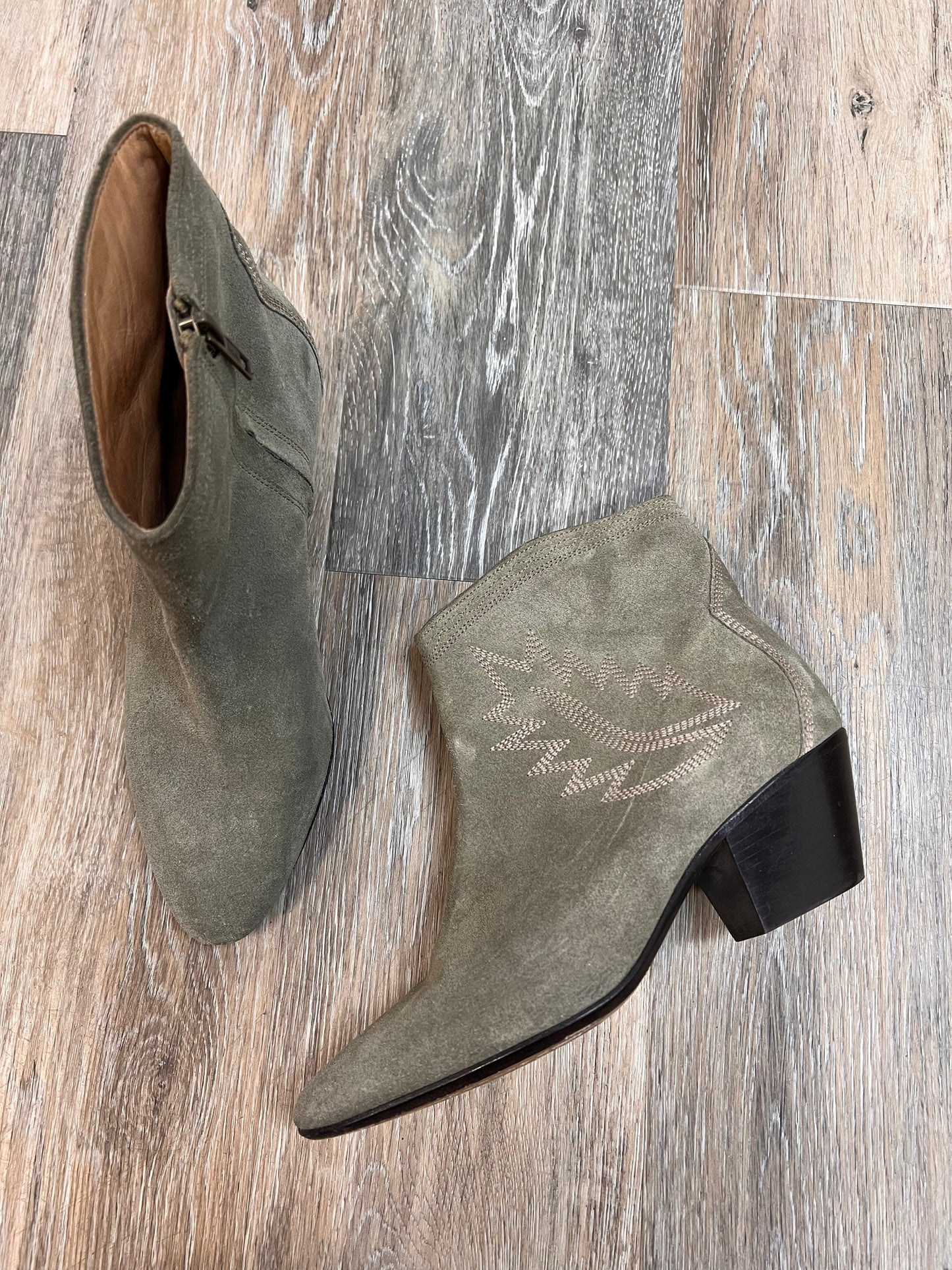 Boots Designer By Isabel Marant In Green, Size: 8
