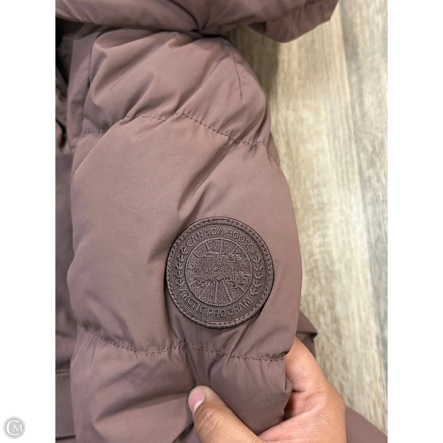 Coat Luxury Designer By Canada Goose In Mauve, Size: Xs