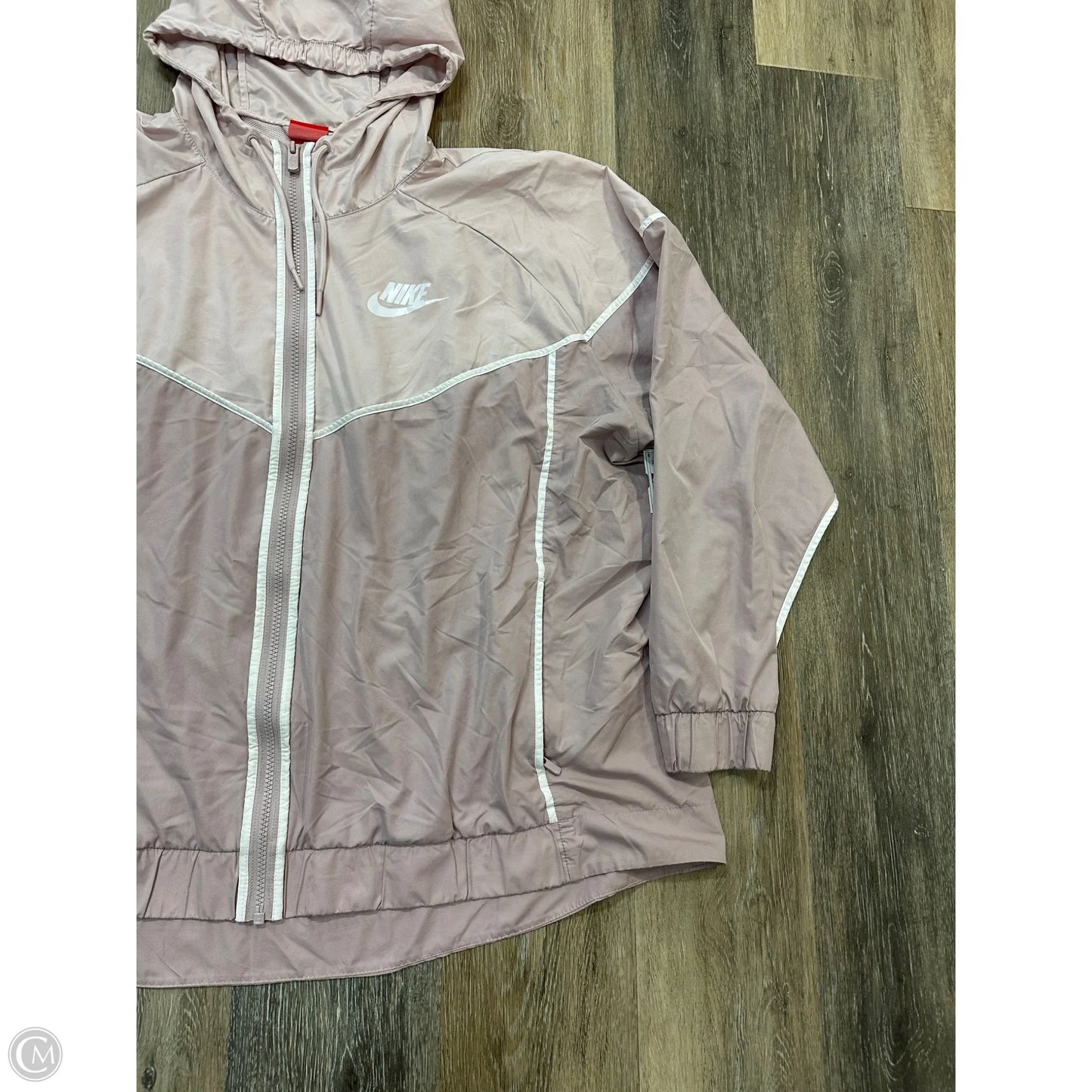 Athletic Jacket By Nike Apparel In Pink, Size: 3x