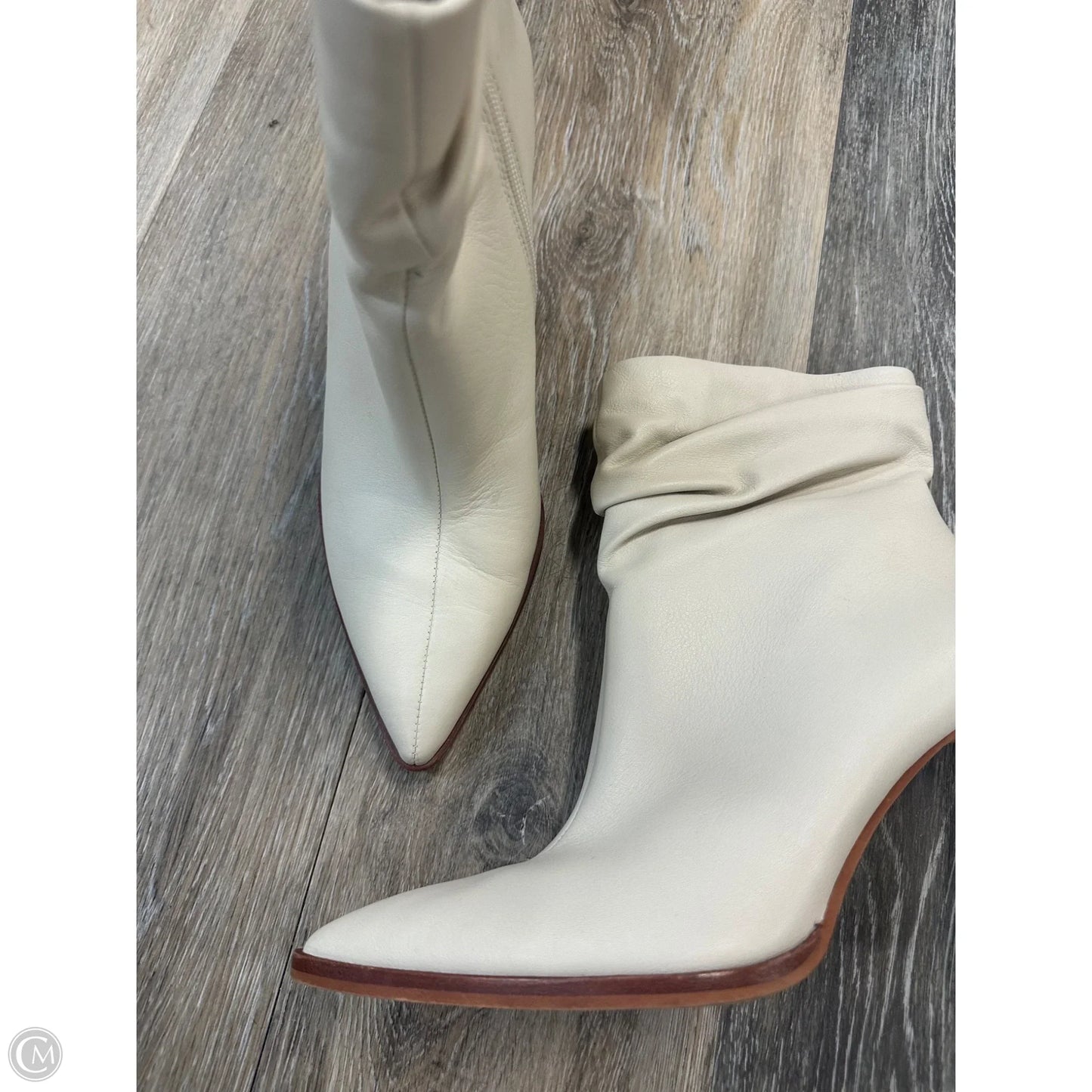 Boots Ankle Heels By Vince Camuto In Cream, Size: 8