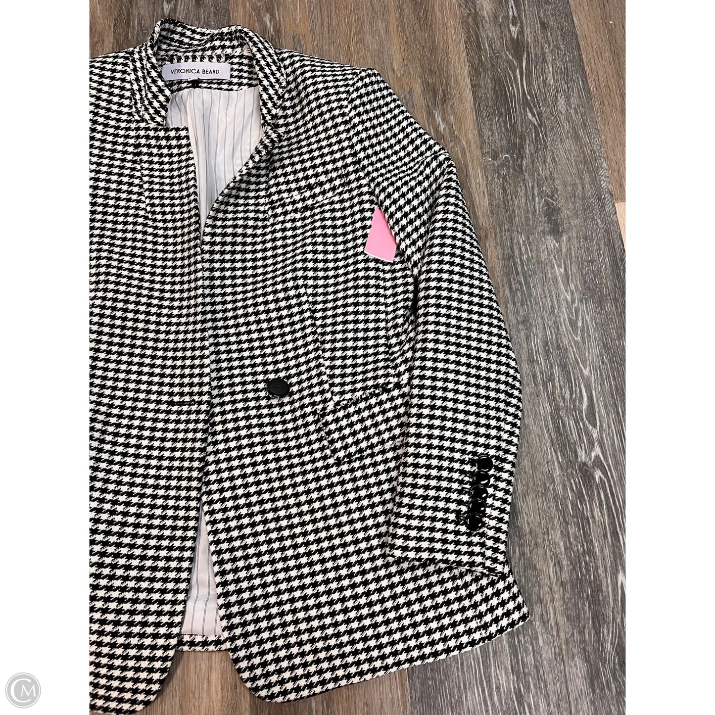 Blazer Designer By Veronica Beard In Black & White, Size: 4