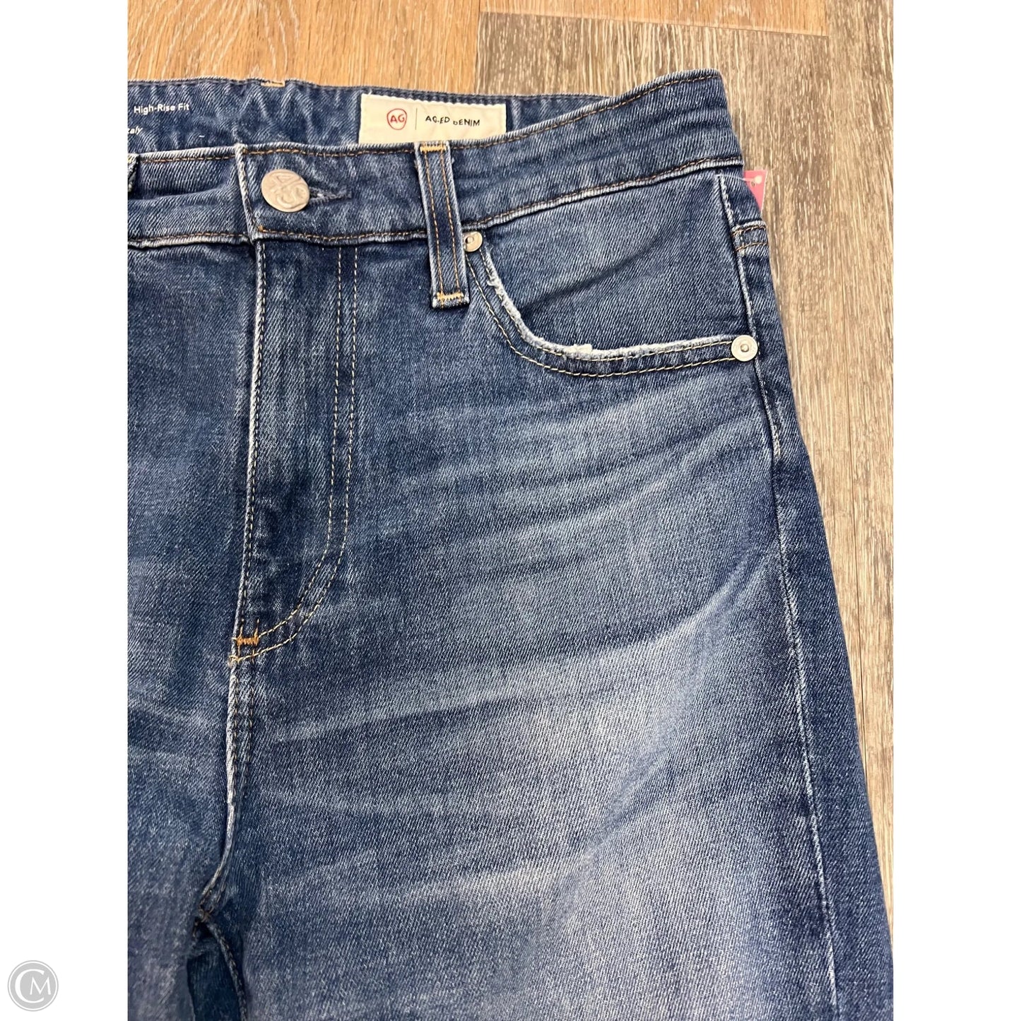 -Jeans Straight By Adriano Goldschmied In Blue Denim, Size: 4/27