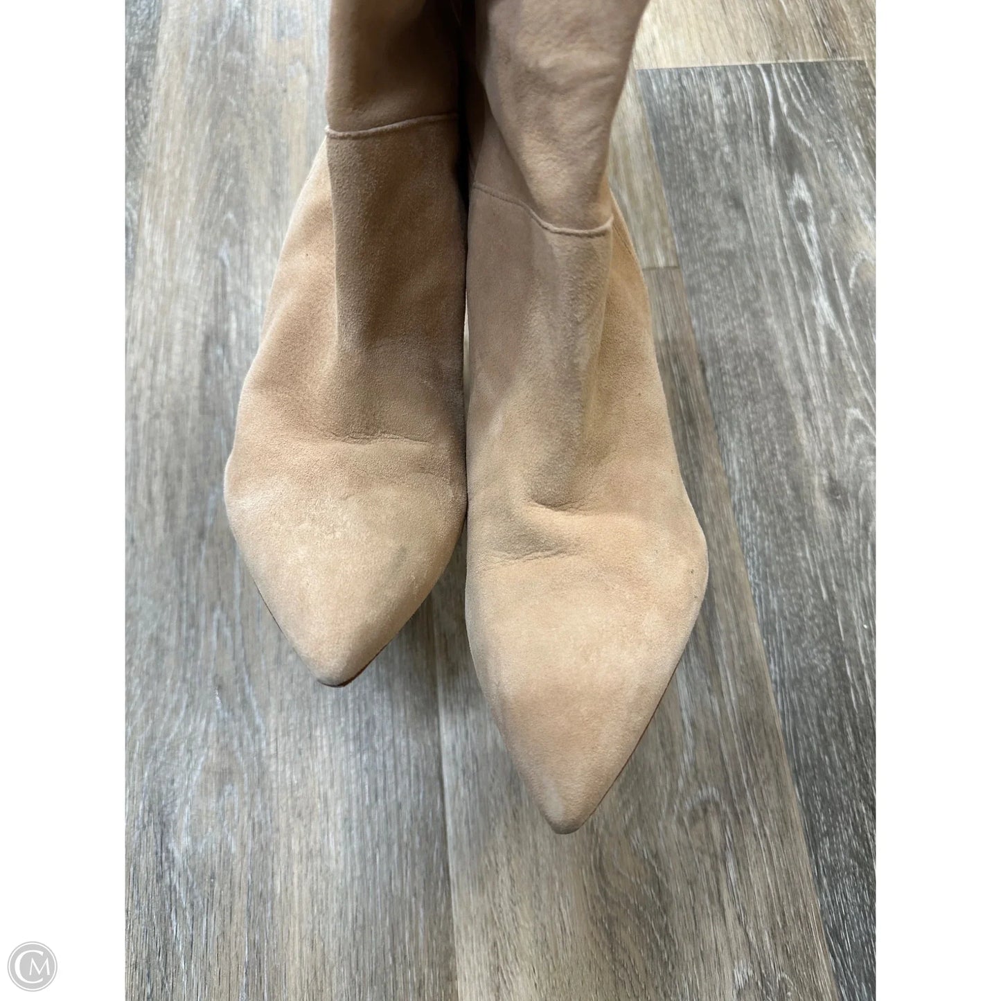 Boots Mid-calf Heels By Schutz In Tan, Size: 8