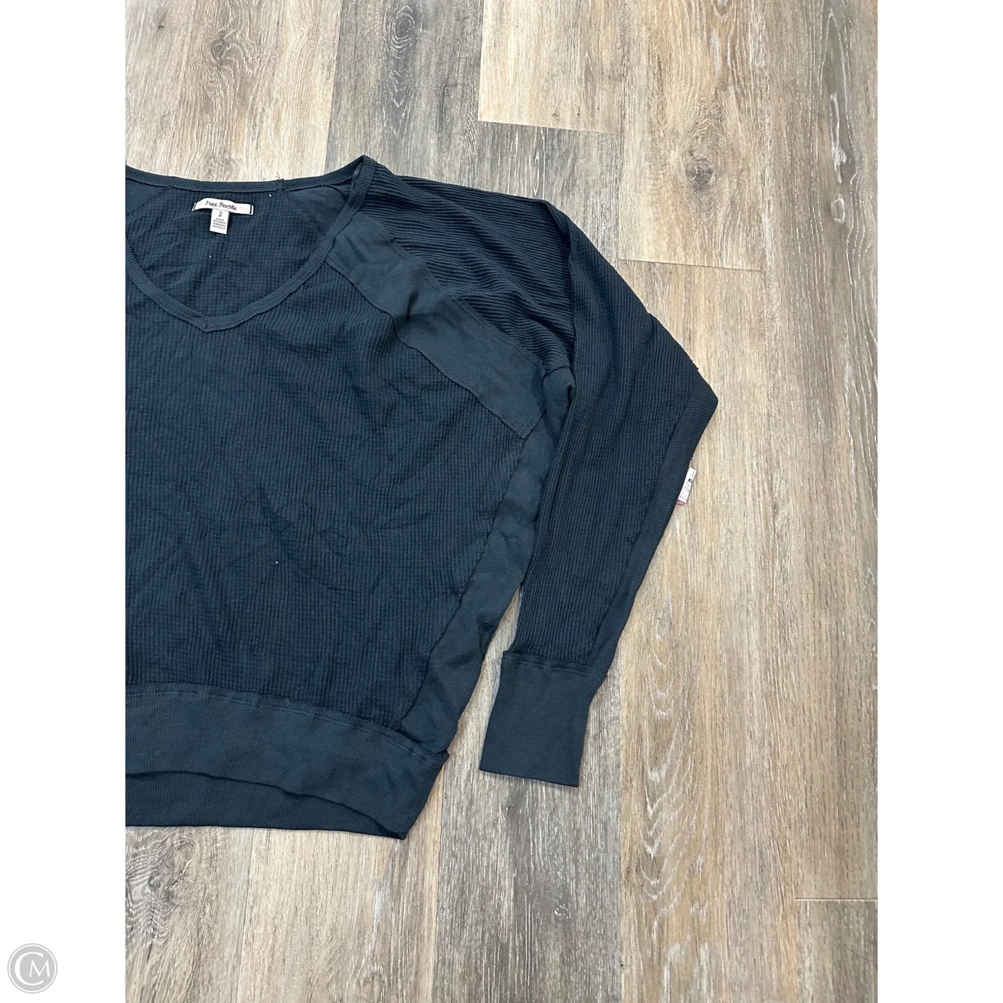 Top Long Sleeve By Free People In Black, Size: S