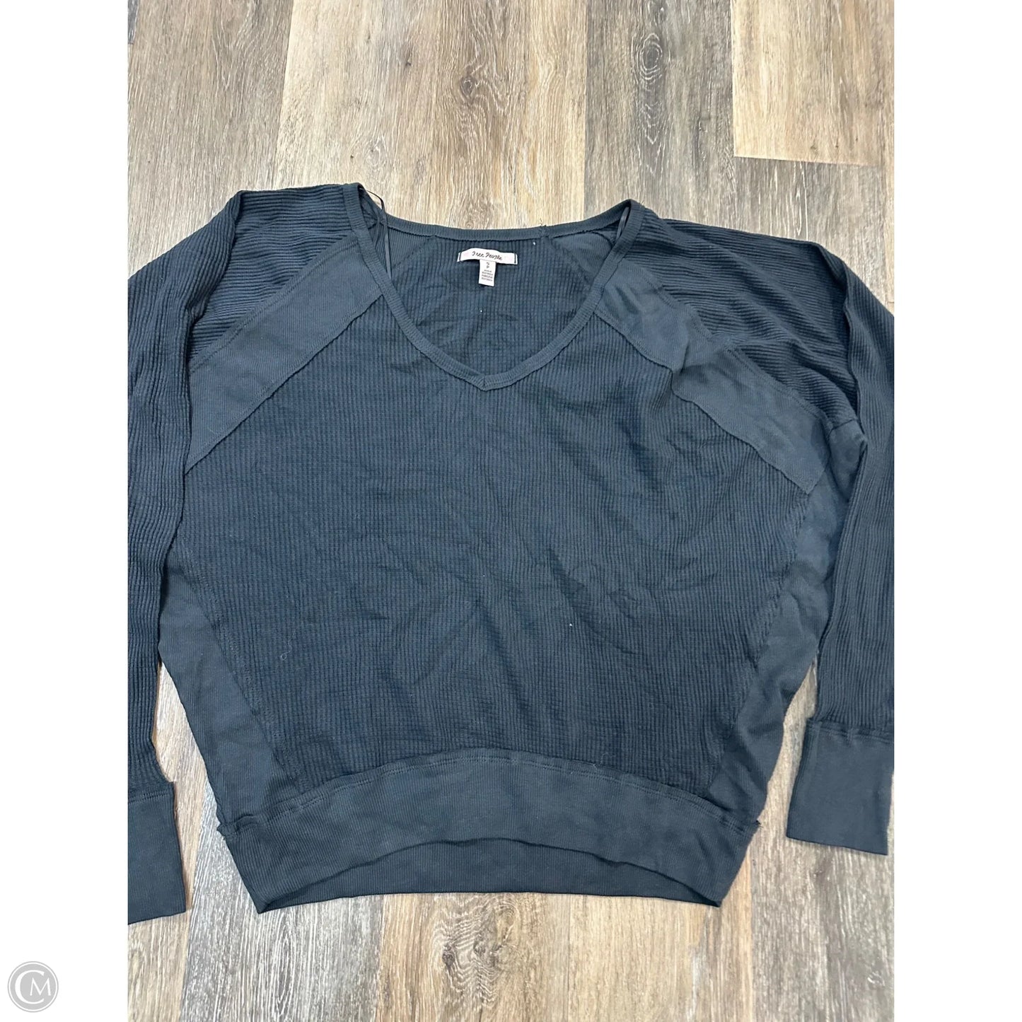 Top Long Sleeve By Free People In Black, Size: S