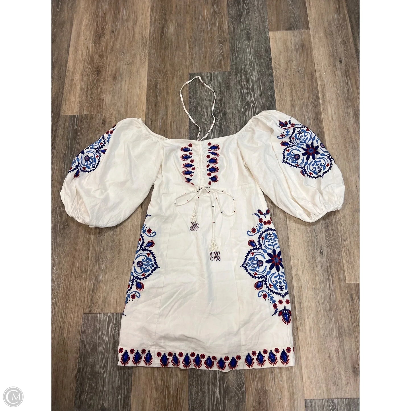 Dress Designer By Farm Rio In White, Size: S