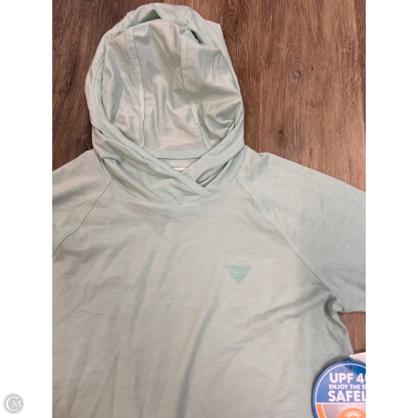 Athletic Top Long Sleeve Hoodie By Columbia In Blue, Size: S