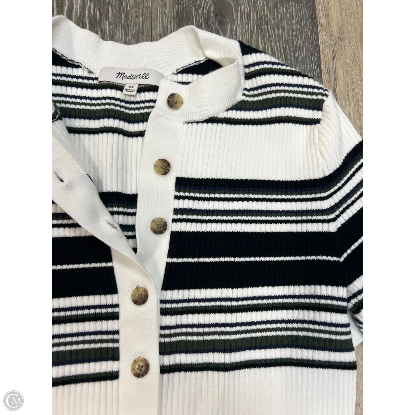 Dress Casual Midi By Madewell In Striped Pattern, Size: Xs