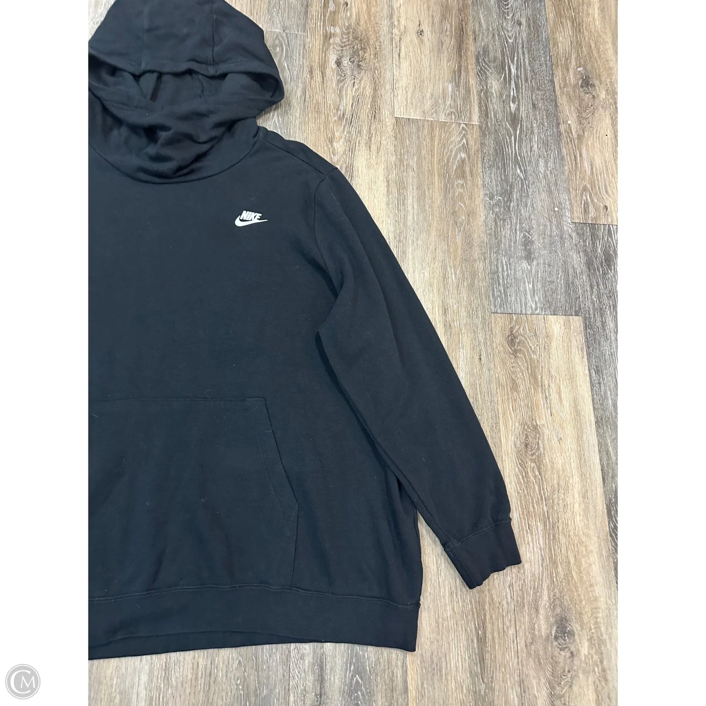 Athletic Sweatshirt Hoodie By Nike Apparel In Black, Size: 3x