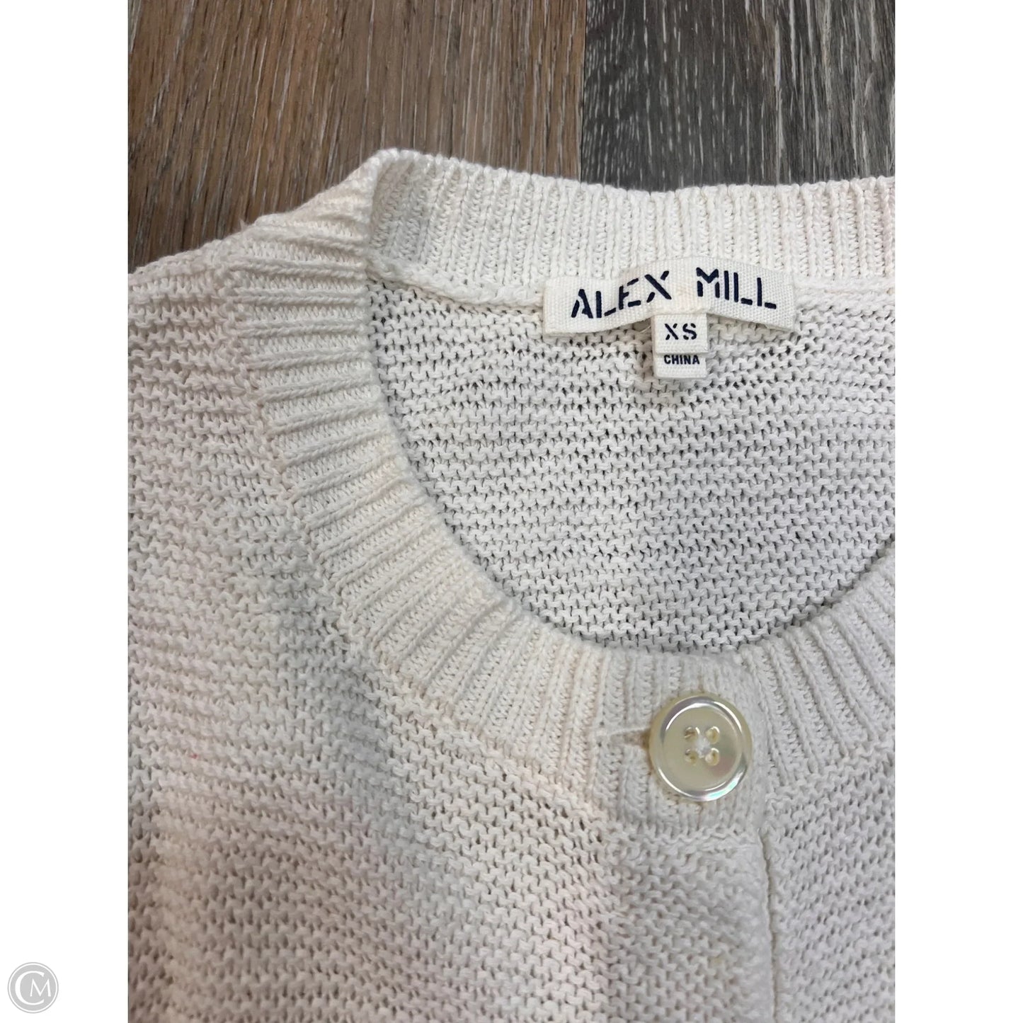 Sweater Short Sleeve Designer By Alex Mill In White, Size: Xs