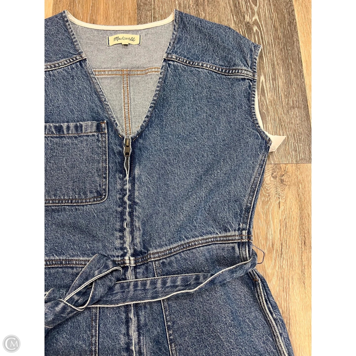 Romper By Madewell In Blue Denim, Size: 2