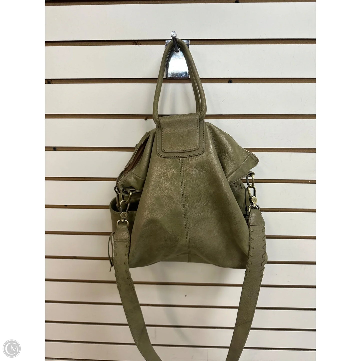 Handbag Leather By Hobo Intl, Size: Large