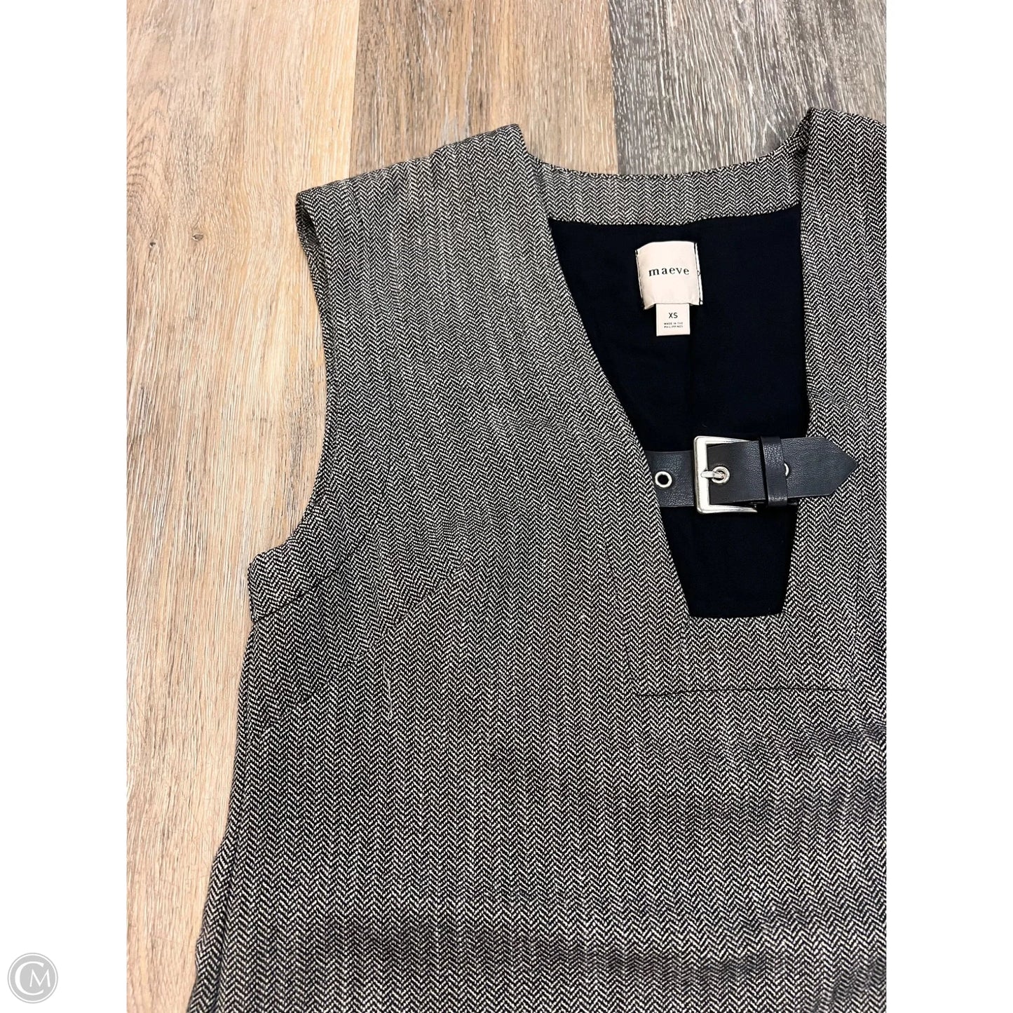 Dress Casual Short By Maeve In Black & White, Size: Xs