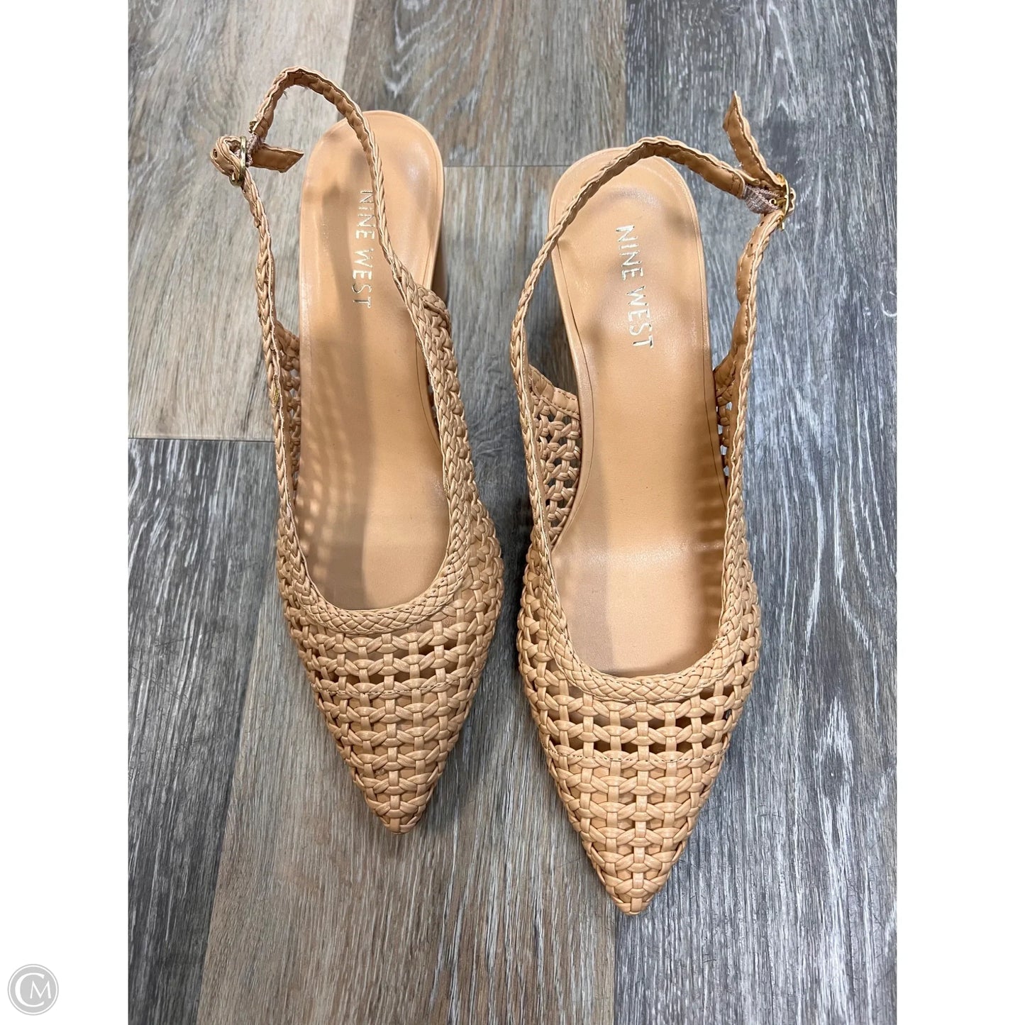 Shoes Heels Block By Nine West In Tan, Size: 10