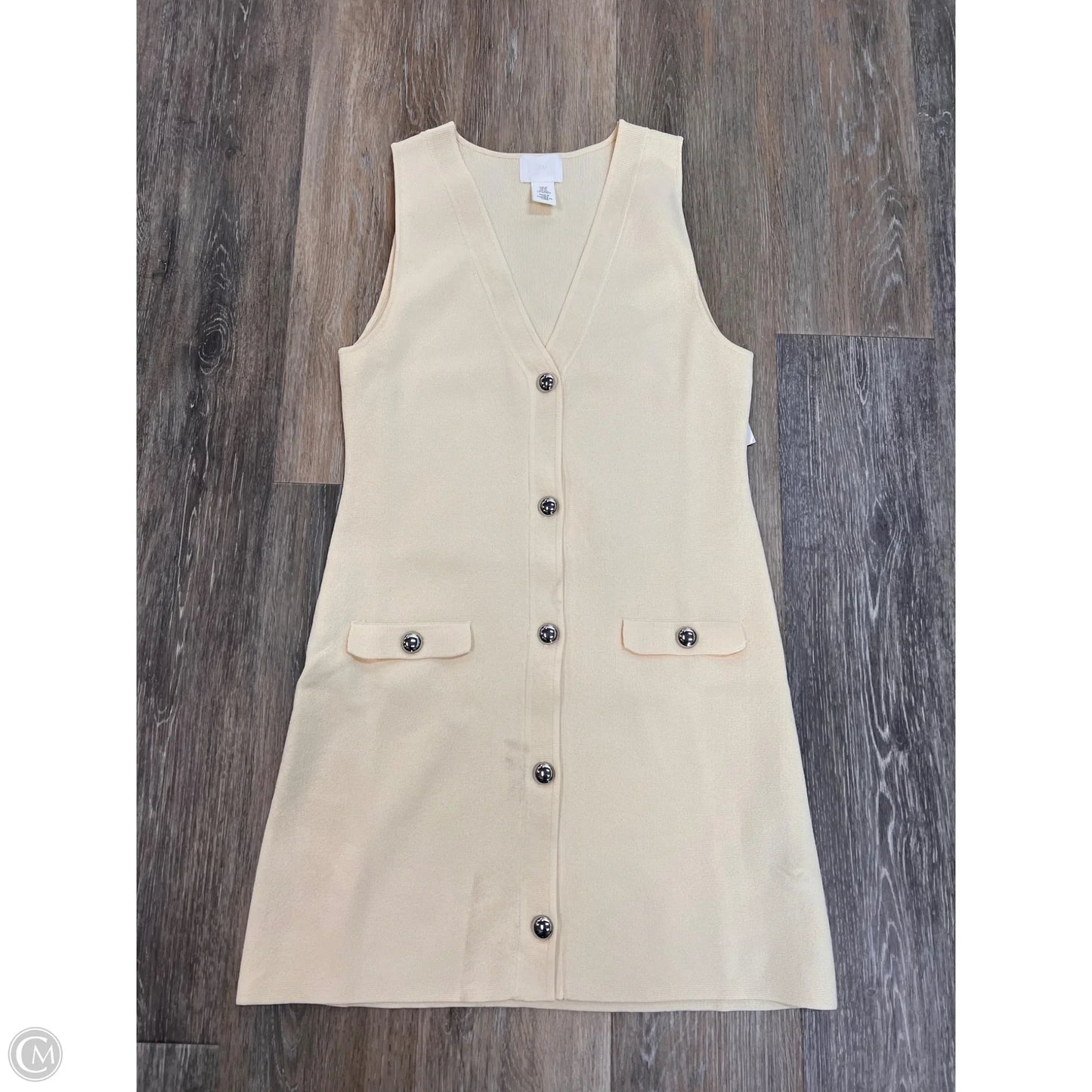 Dress Casual Short By H&m In Yellow, Size: Xs
