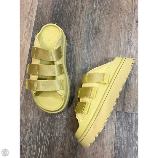 Sandals Designer By Ugg In Green, Size: 7