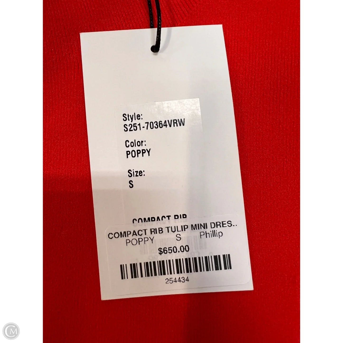 Dress Luxury Designer By 3.1 Phillip Lim In Orange, Size: S