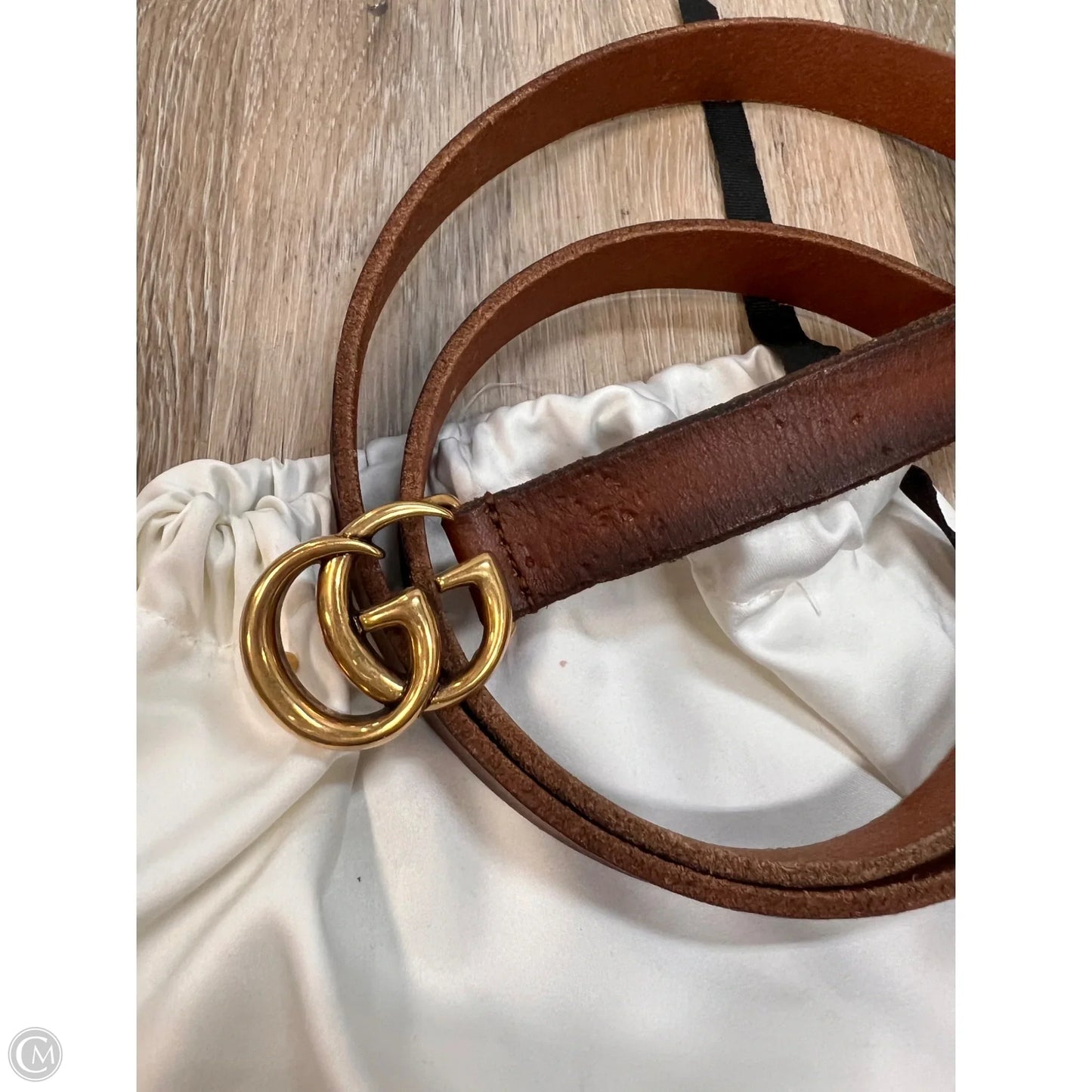 Belt Luxury Designer By Gucci, Size: Small