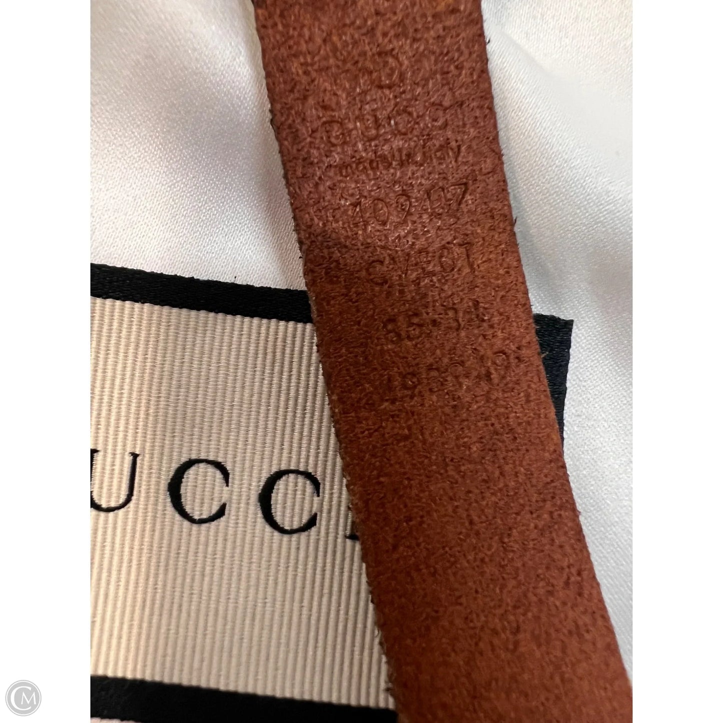 Belt Luxury Designer By Gucci, Size: Small