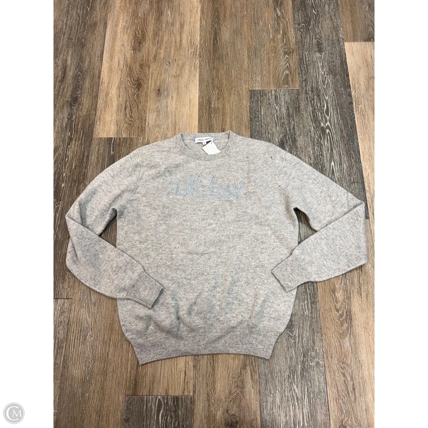 Sweater Cashmere By LINGUA Franca In Grey, Size: S