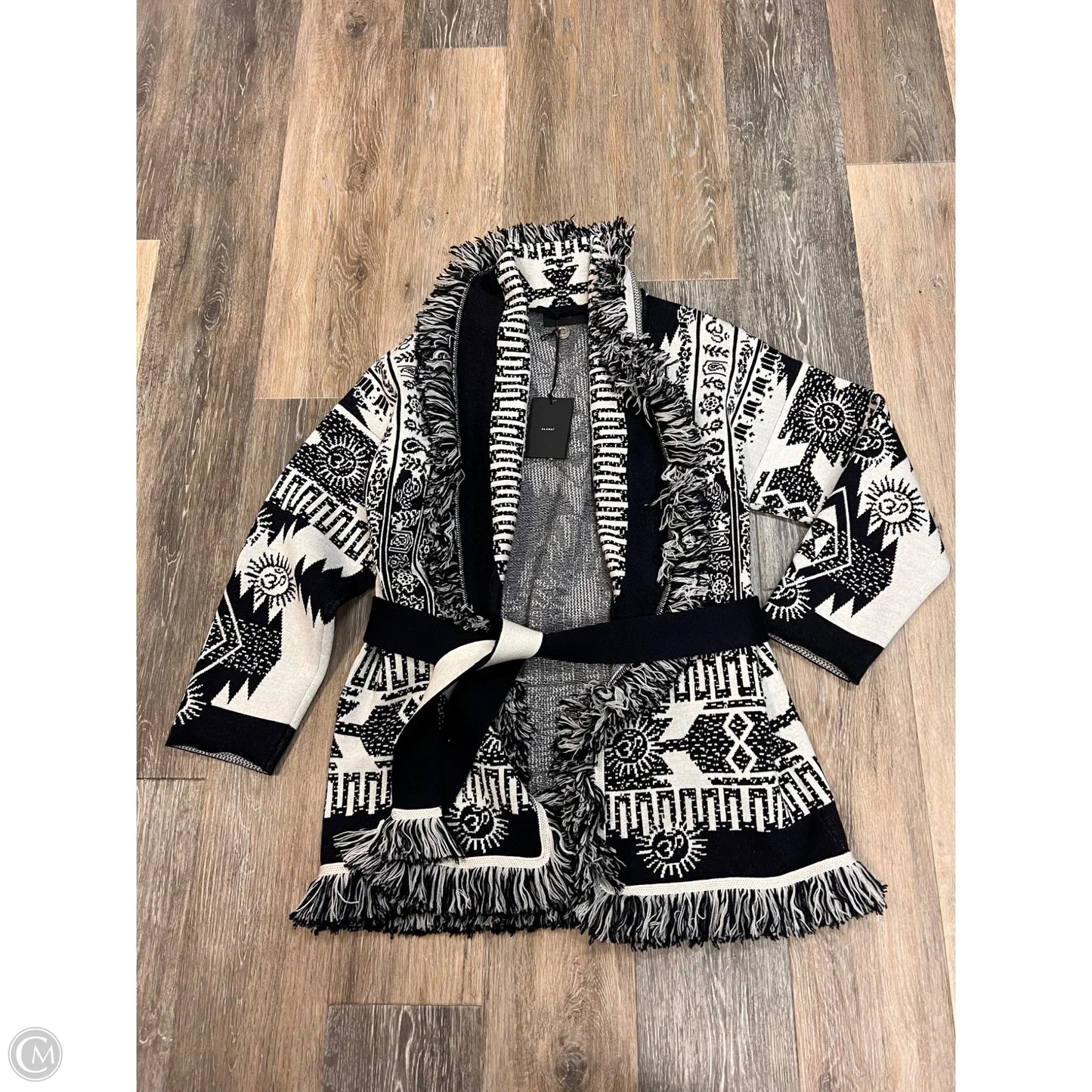 Sweater Designer By Alanui In Black & White, Size: Xs