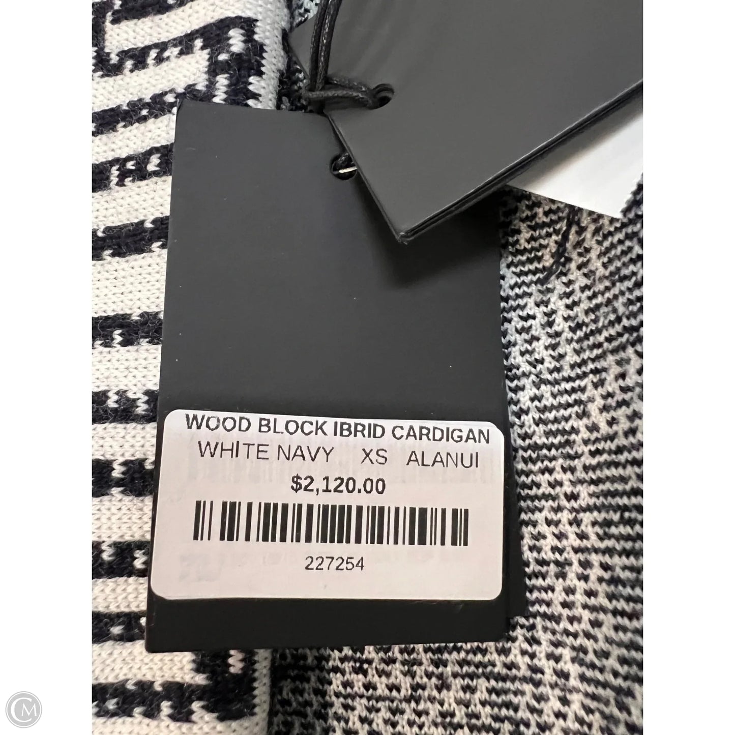 Sweater Designer By Alanui In Black & White, Size: Xs