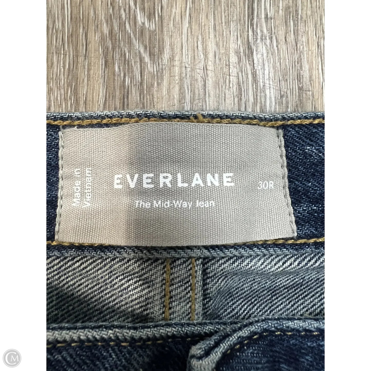 Jeans Wide Leg By Everlane In Blue Denim, Size: 10/30