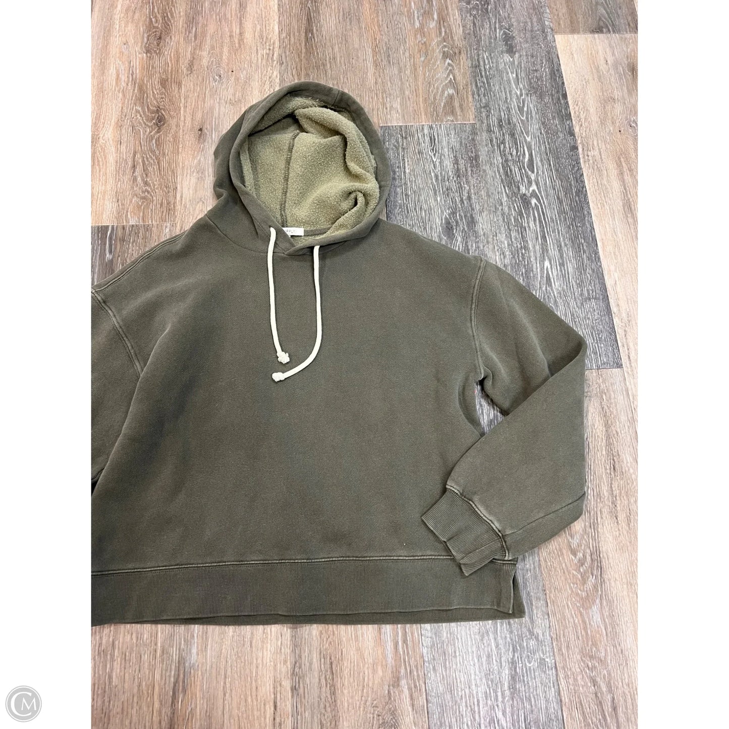 Sweatshirt Hoodie By Z Supply In Green, Size: S
