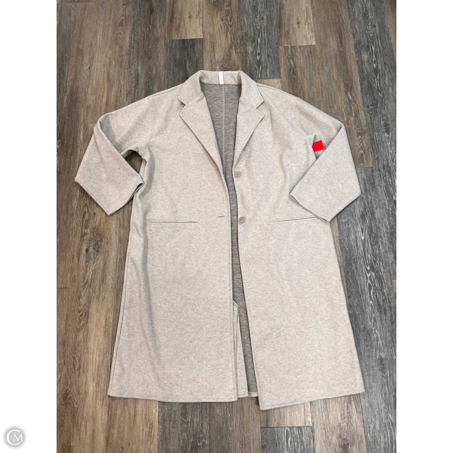-Jacket Fleece By Stylus In Taupe, Size: Xl