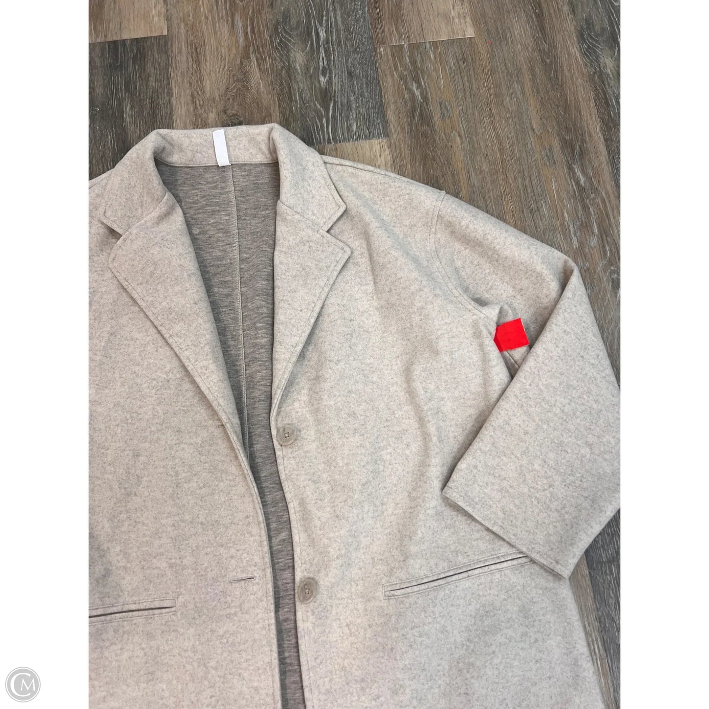 -Jacket Fleece By Stylus In Taupe, Size: Xl