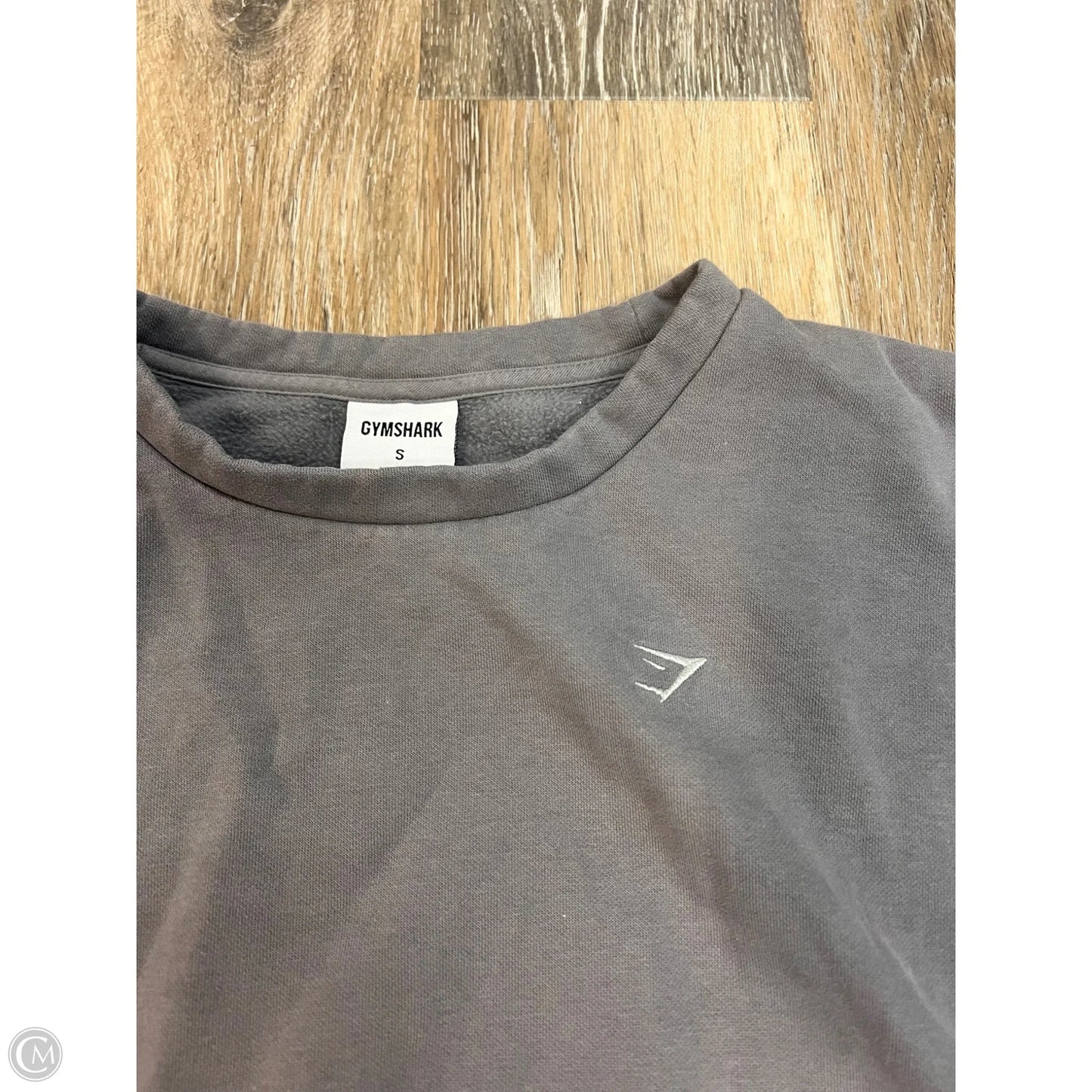 Athletic Sweatshirt Crewneck By Gym Shark In Grey, Size: S