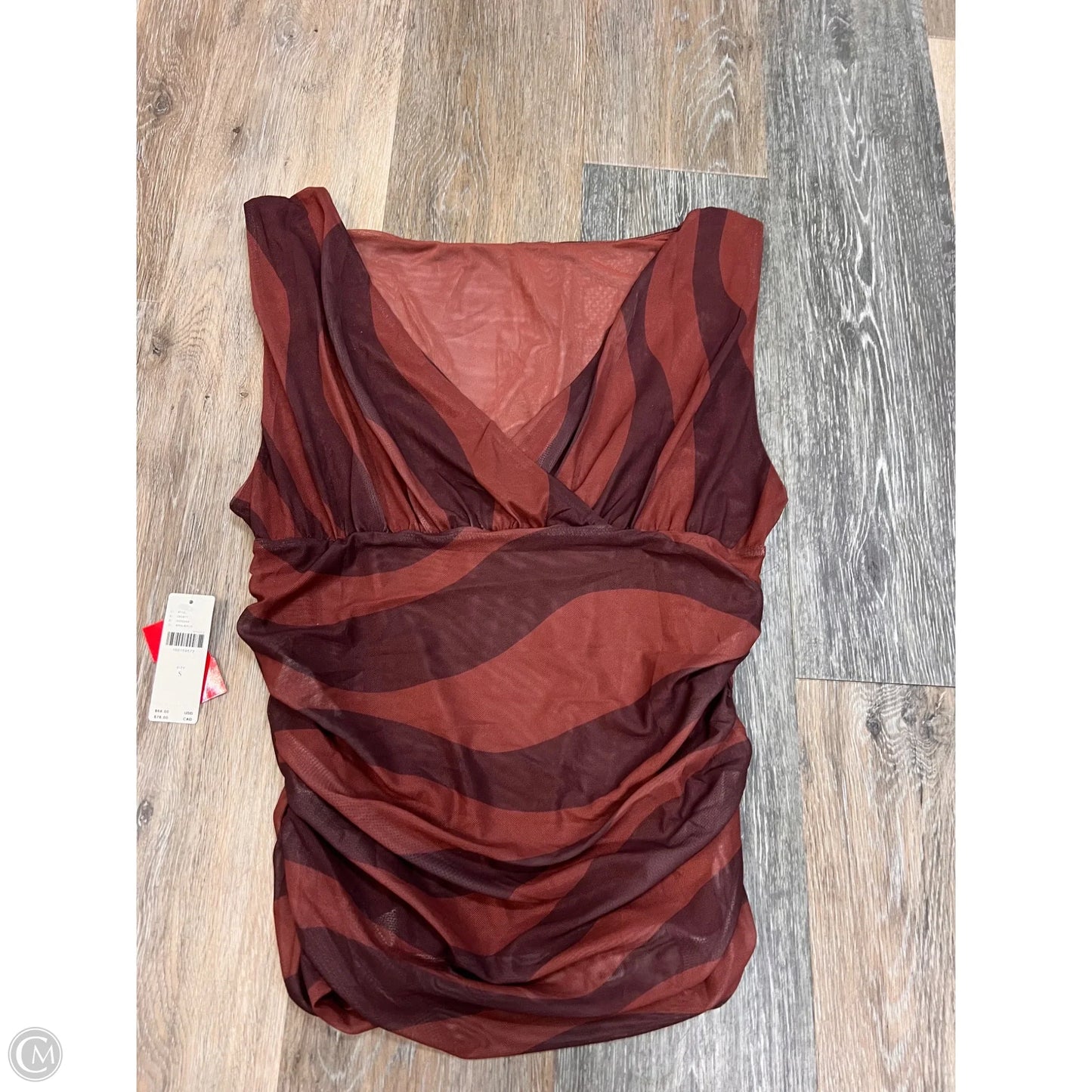 Top Sleeveless By Anthropologie In Striped Pattern, Size: S