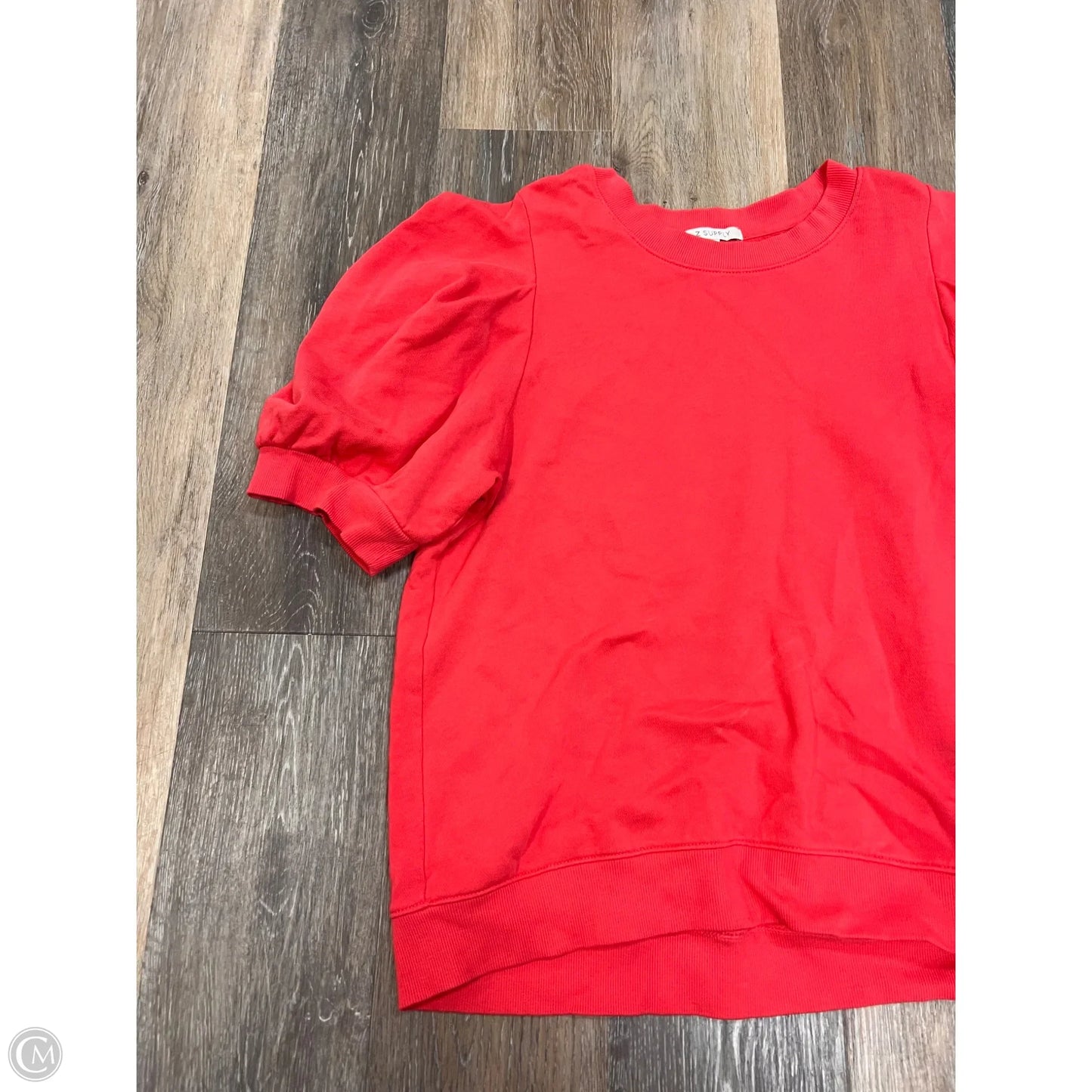 Blouse Short Sleeve By Z Supply In Coral, Size: L
