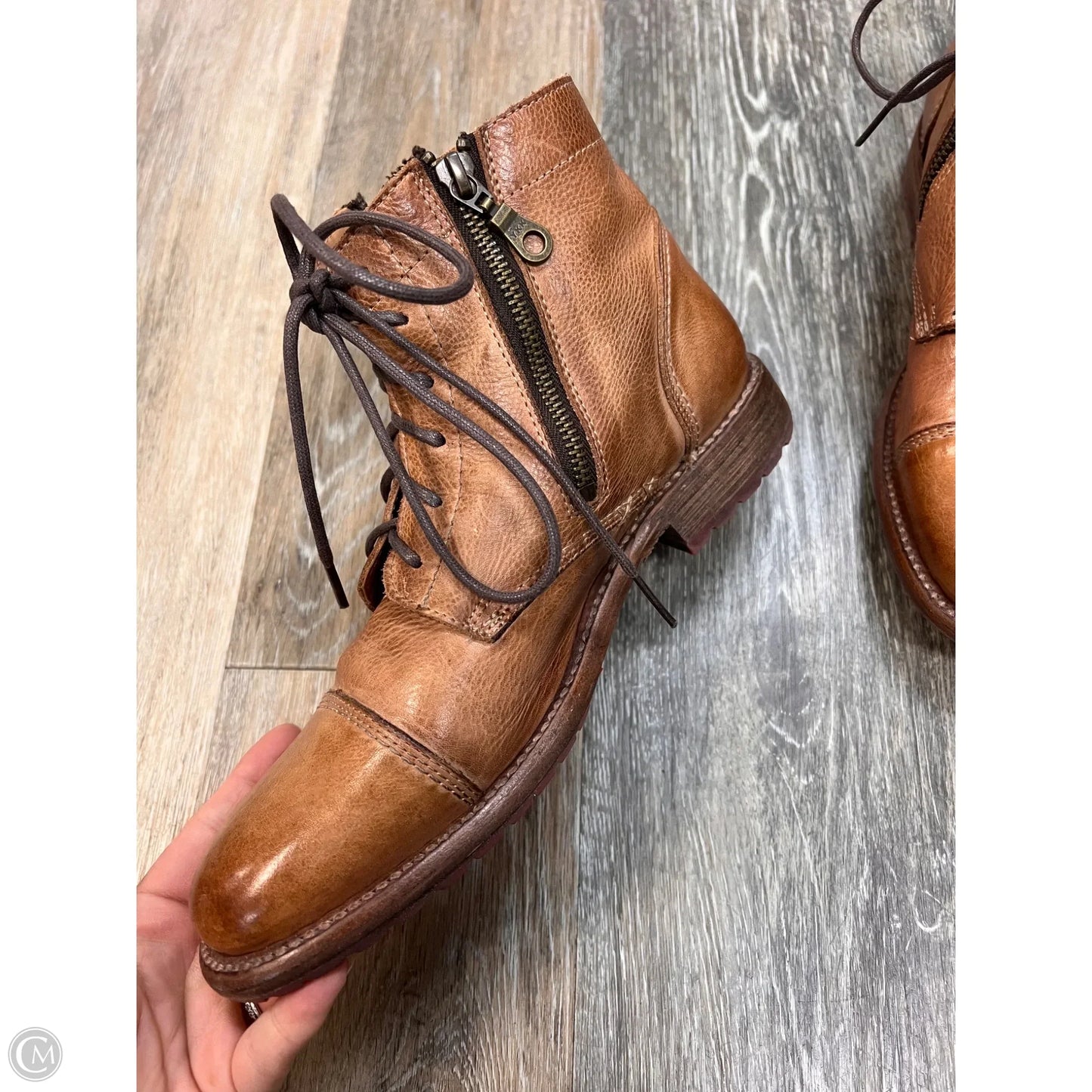 Boots Ankle Flats By Bed Stu In Brown, Size: 9