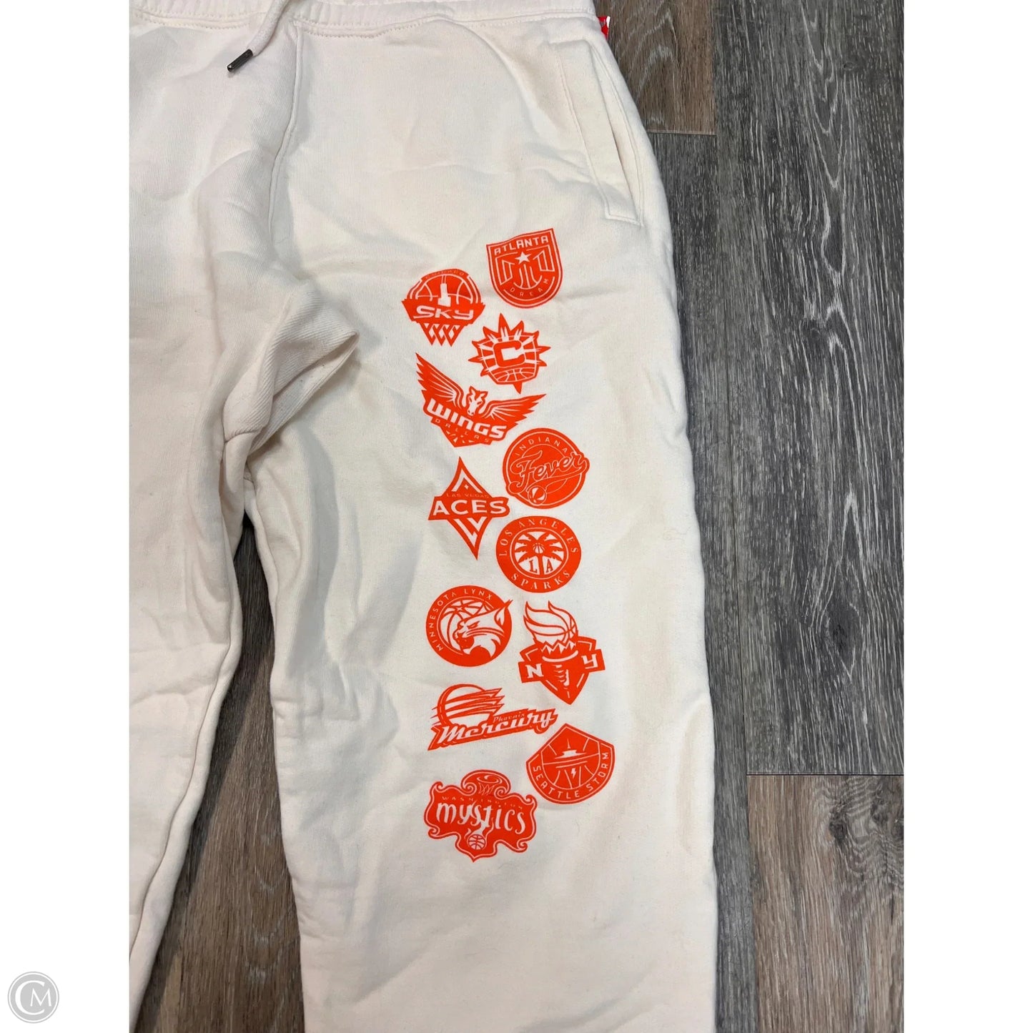 Athletic Pants By Playa Society In Cream, Size: M