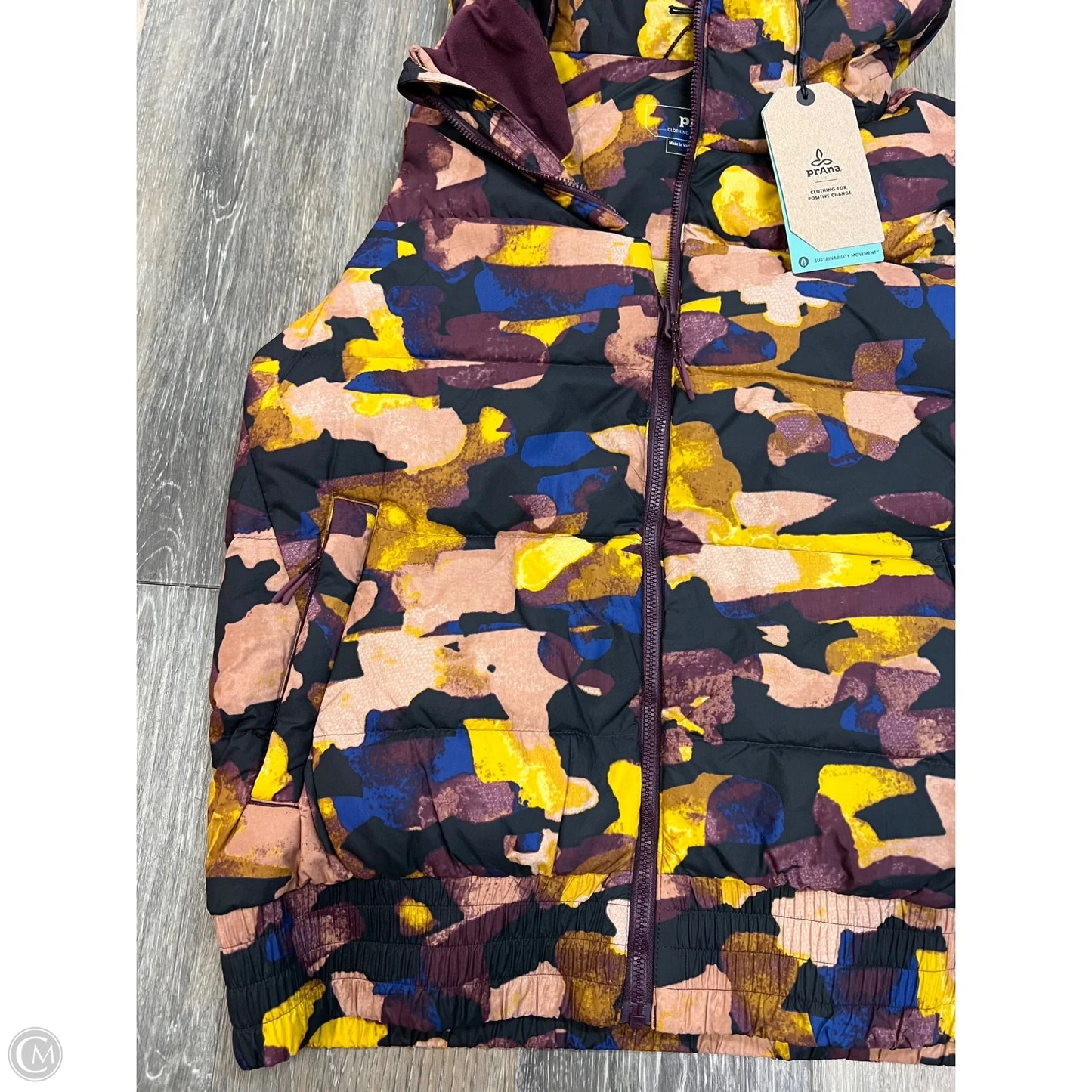 -Vest Puffer & Quilted By Prana In Multi-colored, Size: S