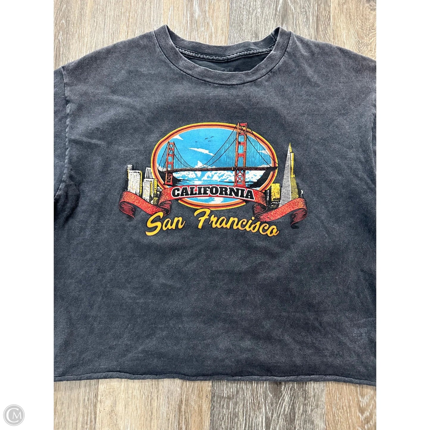 Top Short Sleeve By John Galt In Grey, Size: Osfm