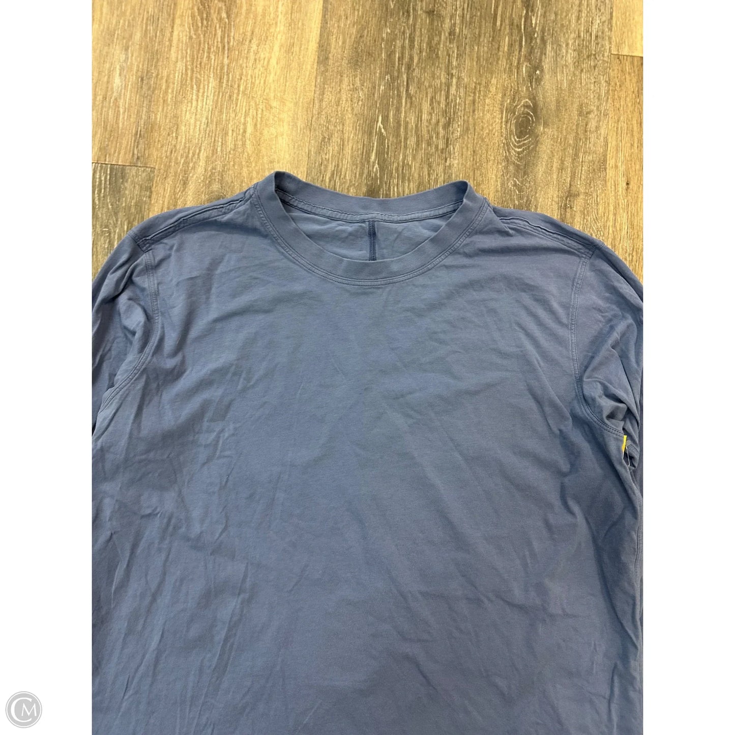 Athletic Top Long Sleeve Crewneck By Lululemon In Blue, Size: M