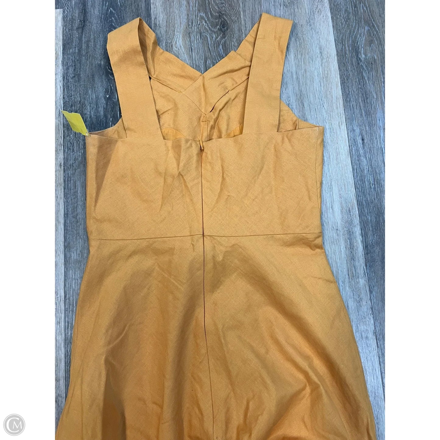 Dress Casual Maxi By Banana Republic In Gold, Size: 2