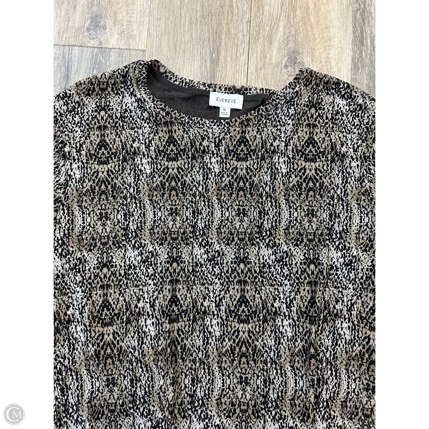 Blouse Short Sleeve By Evereve In Animal Print, Size: M