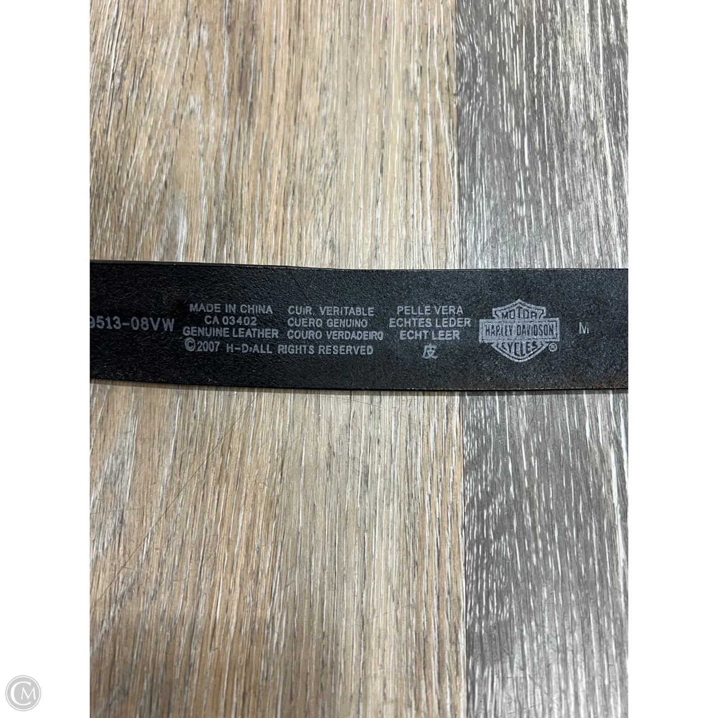 Belt Leather By Harley Davidson, Size: Medium