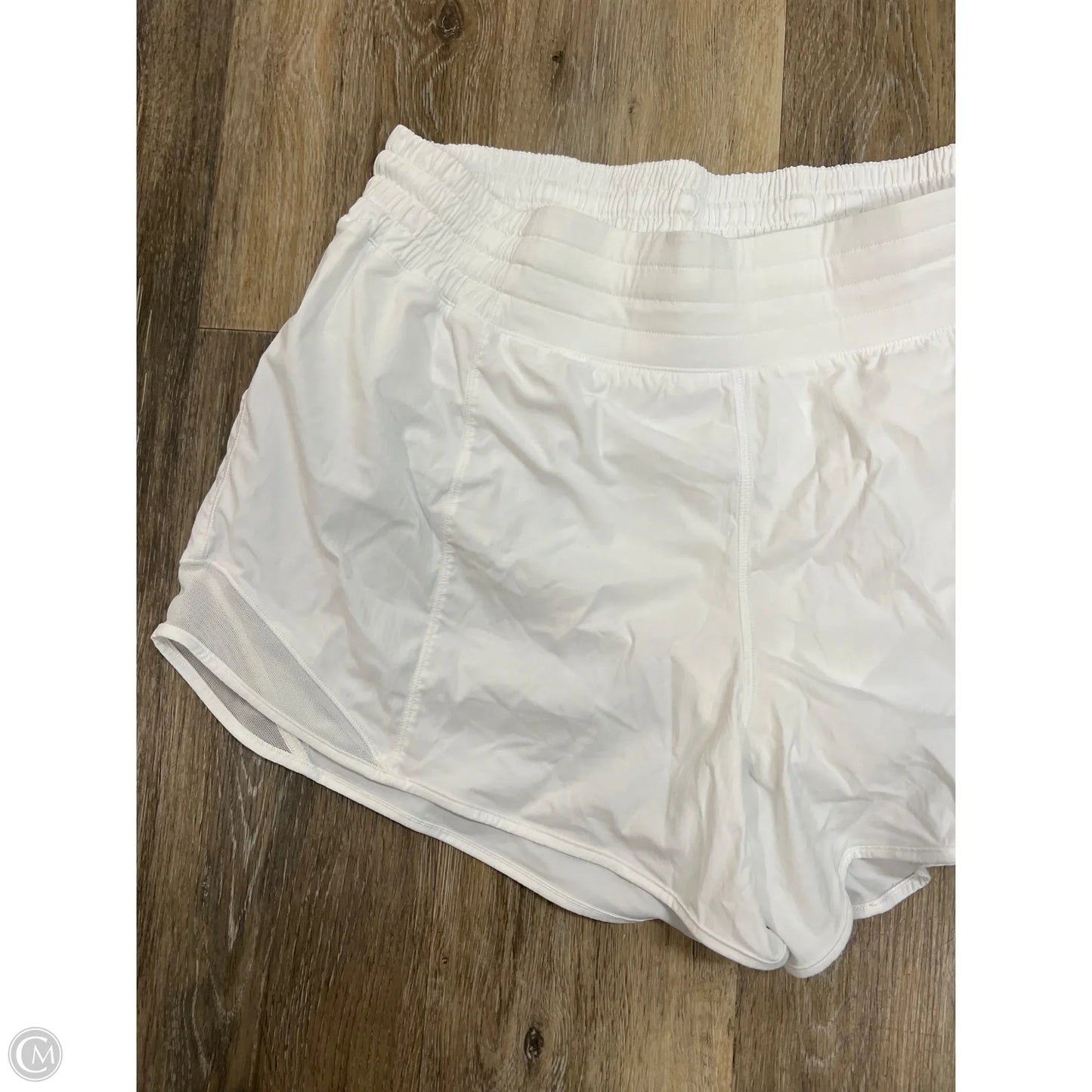 Athletic Shorts By Lululemon In White, Size: 14