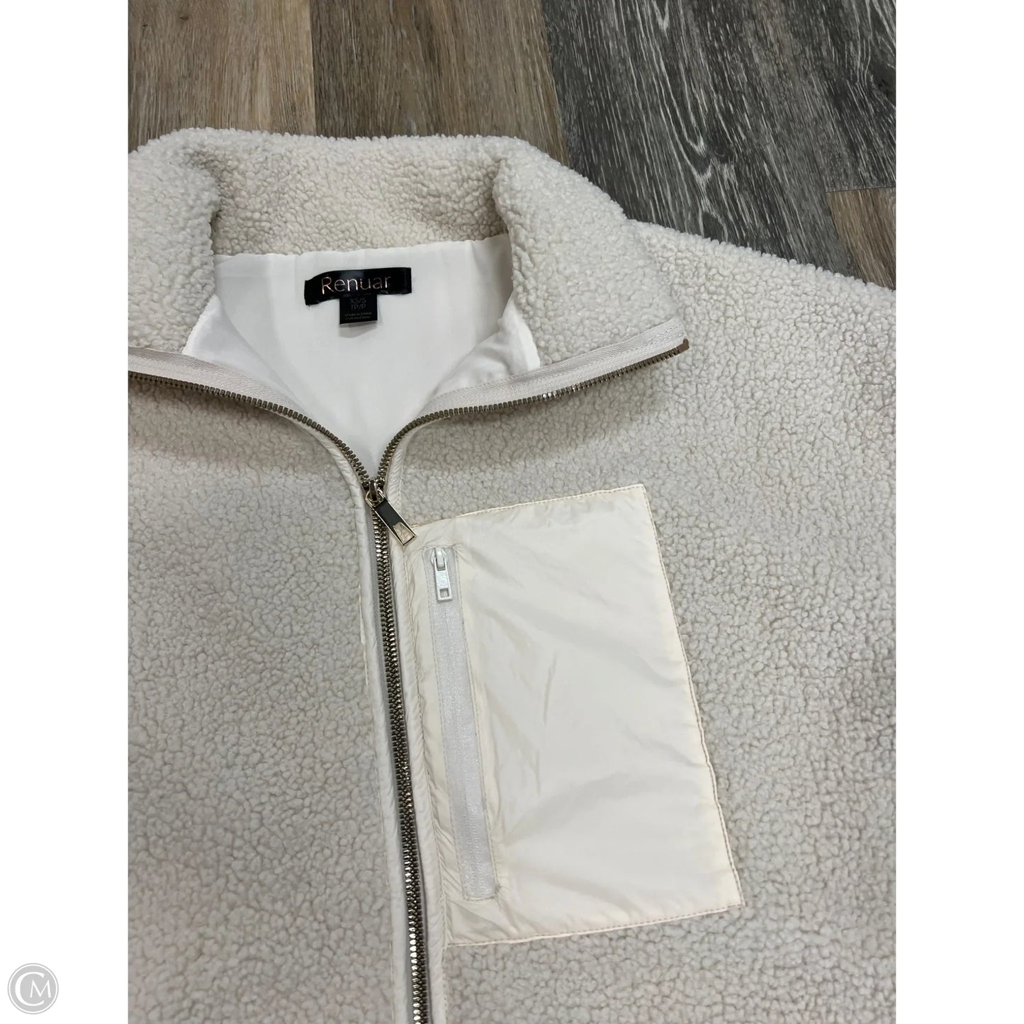 Vest Faux Fur & Sherpa By RENUAR In Cream, Size: XS/S