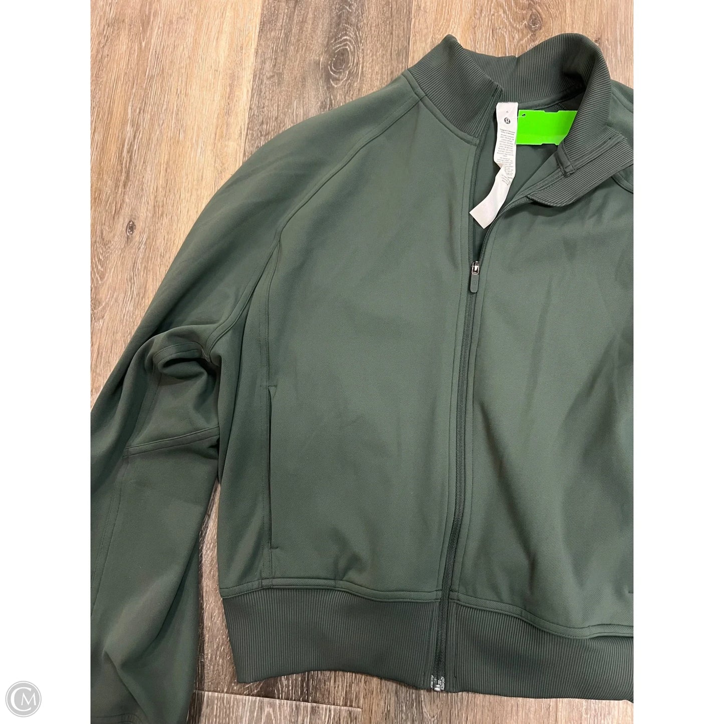 Athletic Jacket By Lululemon In Green, Size: 6